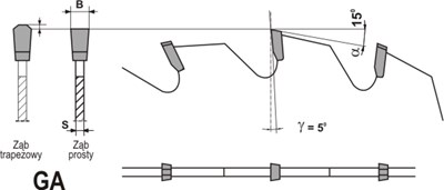 PILA W. 250*3,2*30/ 80   +5GA