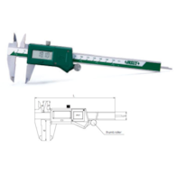 SUWMIARKA  150 CYFR.   6” IP67 3V/ABS/SQ ROLKA
