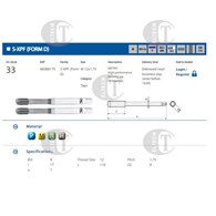 WYGNIATAK M12 DIN-376D (6HX) HSS-CO TICN