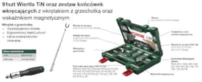 ZESTAW V-LINE 91PC WIERTŁA, BITY