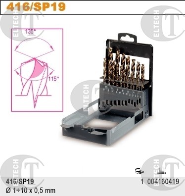 KOMPLET WIERTEL SPEC.SZLIF.1-10MM (19 szt)  BETA