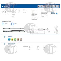 GWINTOWNIK M 6 DIN-371C R45 (6HX) HSSE-PM TICN A-SFT