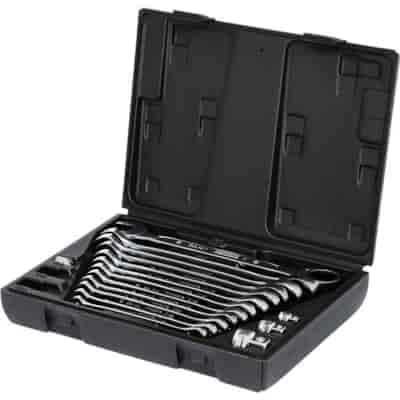 KLUCZE PL-OCZK Z GRZECH. 8 - 19 MM  16PC   KPL   KSTOOLS