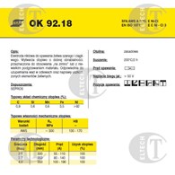 ELEKTRODA OK 92.18 4,00/2,3 /KARTON 13.8 KG/
