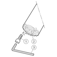 ADAPTER Z UCHWYTU CYLINDRYCZNEGO  NA ZLACZE CORO TURN 570-2C 40 283