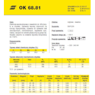 ELEKTRODA OK 68.81 3.20/1.7 /KARTON 5.1KG/ VP