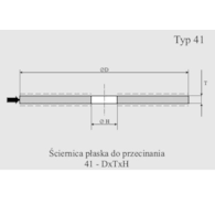 TARCZA T41 125/1,0/20 95A 80P