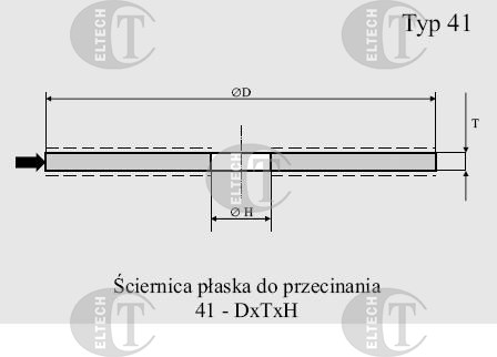 TARCZA T41 125/1,0/20 95A 80P