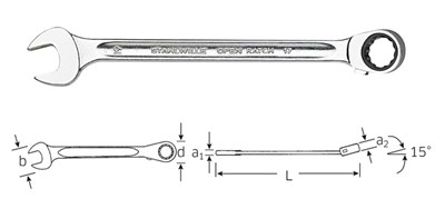 KLUCZ PL-OCZK.13MM Z GRZECHOTKA