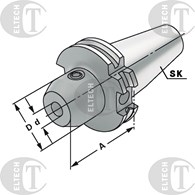 OPRAWKA DIN69871 SK50 FI 12 A100 AD/B      WELDON KEMMLER