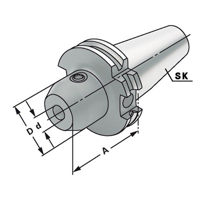 OPRAWKA DIN69871 SK50 FI 25 A80   AD/B      WELDON KEMMLER