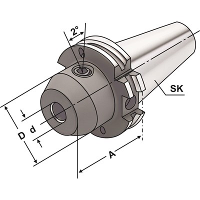 OPRAWKA SK 50-40-100 DIN 69871 AD/B KEMMLER