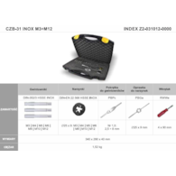ZESTAW NARZEDZI DO GWINTOWANIA CZB-31 INOX