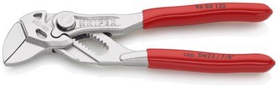 SZCZYPCE -KLUCZ  -125 NIKL.PCV PL. SZCZEKI   KNIPEX.