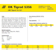 DRUT FI 2.00/1000 ALMG 5 OK18.15 TIGROD /2.5 KG/ 5356 ALU