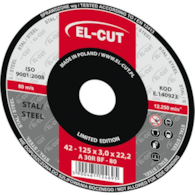 TARCZA T42 125/3,0/22 METAL EL-CUT