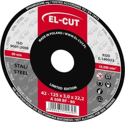 TARCZA T42 125/3,0/22 METAL EL-CUT