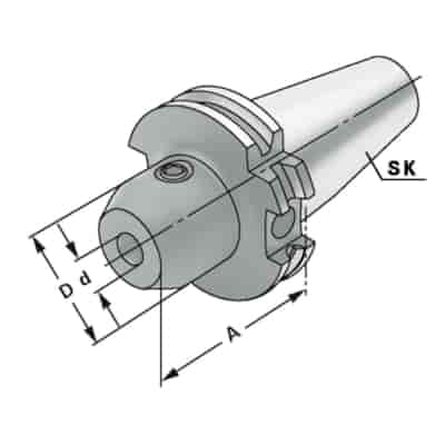 OPRAWKA DIN69871 SK40 FI 20 A63 AD/B KEMMLER