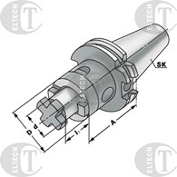 OPRAWKA DIN69871 SK40 d22 A55   AD/B KEMMLER