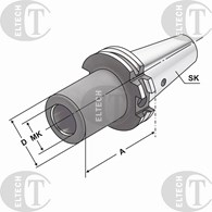 OPRAWKA DIN69871 SK40 MK3 A70 M12 KEMMLER