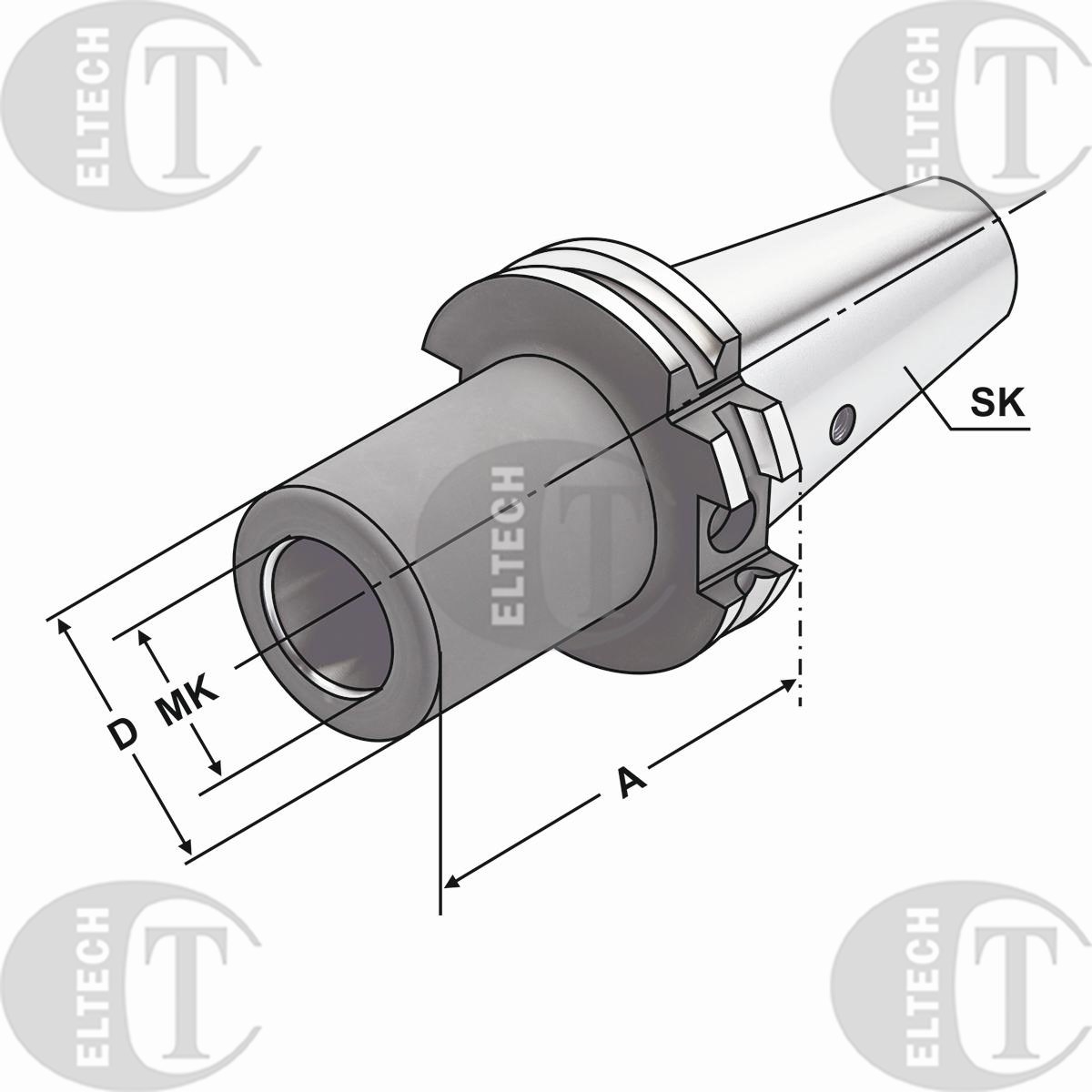 OPRAWKA DIN69871 SK40 MK2 A50 M10 KEMMLER