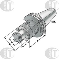 OPRAWKA DIN69871 SK50 d22 A100  AD/B KEMMLER