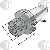 OPRAWKA DIN69871 SK50 ER32 A70   AD/B KEMMLER