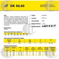 ELEKTRODA OK 92.60 2.50/0.8 VP /KARTON 4.8 KG/