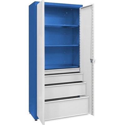 SZAFA UNIWERSALNA NA SLIZGACH 800*1800*380 Z SZUFLADAMI