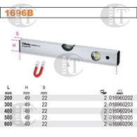 POZIOMNICA Z 2 LIBELKAMI 300MM PODSTAWA MAGNETYCZNA