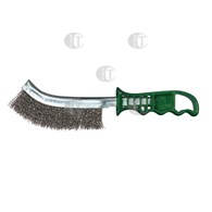 SZCZOTKA RECZNA 1-RZ. PLASTIK INOX (ZIELONA)