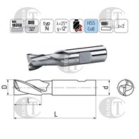 FREZ TRZPIENIOWY NFPG FI  2,0   4/48 Z2 HB6 HSSE EL-CUT