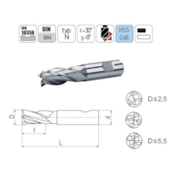 FREZ TRZPIENIOWY NFPA FI  8,0  19/69 Z4 HB10 HSSE BK-MN EL-CUT