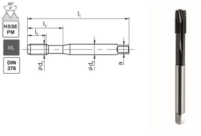 GWINTOWNIK M 3 DIN-371B (6H) HSSE-PM HL MASTERTAP