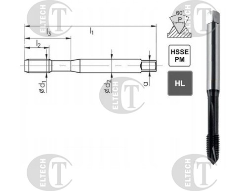 GWINTOWNIK M 4 DIN-371B (6H) HSSE-PM HL MASTERTAP