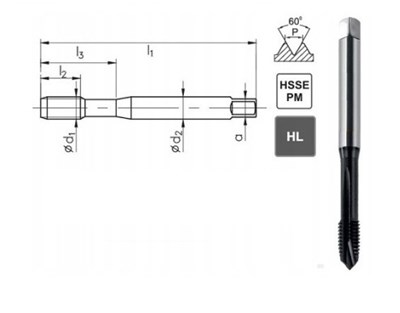 GWINTOWNIK M 5 DIN-371B (6HX) HSSE-PM HL MASTERTAP