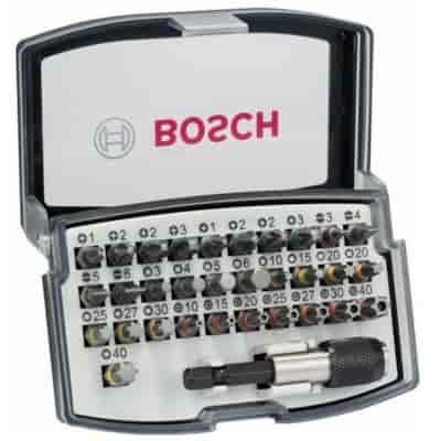 ZESTAW KONCOWEK BIT 1/4   32 PC /PH, PZ, HEX, TX/ Z UCHWYTEM  BOSCH.