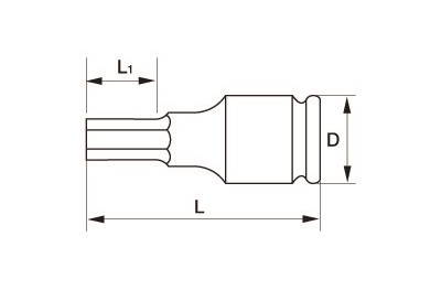 NASADKA UD. 1/2 - 6MM  IMBUS  BAHCO
