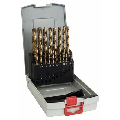 WIERTLA ZESTAW NWKA FI  1,00-10,00MM 19PC HSS TIN SZL. PROBOX