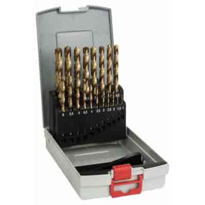 WIERTLA ZESTAW NWKA FI  1,00-10,00MM 19PC HSS TIN SZL. PROBOX