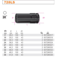 NASADKA UD. 3/4 -19MM  DLUGA  SMUKLA  BETA