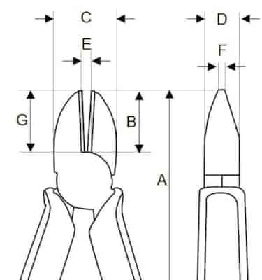 SZCZYPCE 2171V-160    BOCZNE  BAHCO