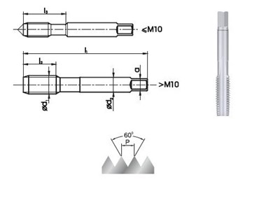 GWINTOWNIK M10 NGMM/1 DIN-352D (6H) HSS