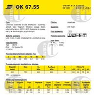 ELEKTRODA OK 67.55 3.2 /1.7/KARTON 5.1KG/