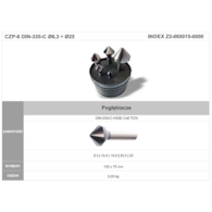 ZESTAW POGLEBIACZY STOZKOWYCH CZP-6 DIN-335-C 6.3-25 90* HSSE TICN
