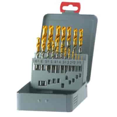 WIERTLA ZESTAW NWKA FI  1,00-10,00MM 19PC HSSE TIN