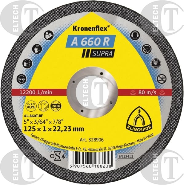 TARCZA T41 125/1,0/22 A660R K