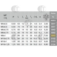 GWINTOWNIK M 8x1 DIN-371C R40 (6H) HSSE TN 800X