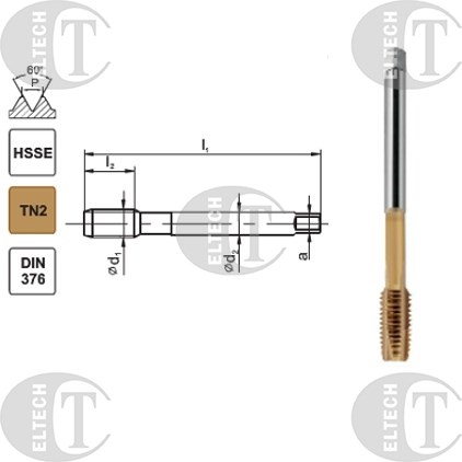 GWINTOWNIK M20 DIN-376B (6H) HSSE TIN 800X