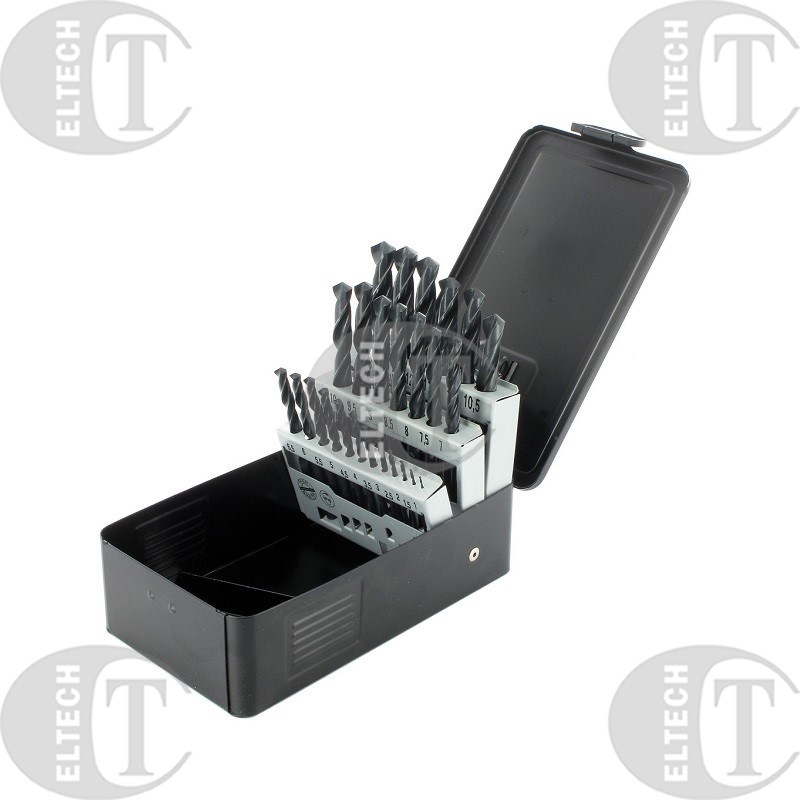 WIERTLA ZESTAW NWKA FI  1,00-13,00MM 25PC HSS-R